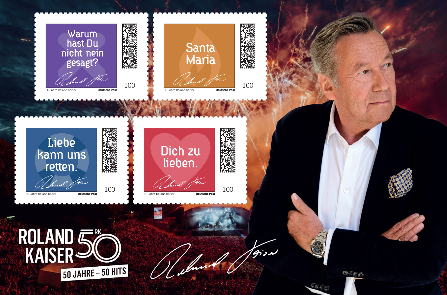 Roland Kaiser wird erster Schlager-Star mit eigenen Briefmarken